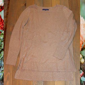 Apt. 9 Gold Sparkle Sweater Tunic – Size M